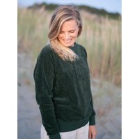 FUXBAU Frauen Samt Sweater