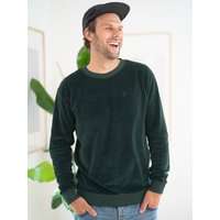 FUXBAU Männer Samt Sweater