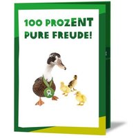 OxfamUnverpackt Spenden-Geschenk "Entenfamilie" (Grußkarte mit Magnet)