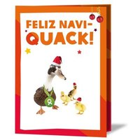 OxfamUnverpackt Spenden-Geschenk "Entenfamilie" (Weihnachtskarte mit Magnet)