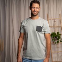Vresh Clothing Vilip - Classic Fit T-Shirt mit Brusttasche aus Biobaumwolle