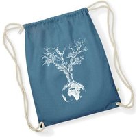 Life-Tree Organic Fairwear Stringbag Weltenbaum | Grün/Blau/Weiß/Rot