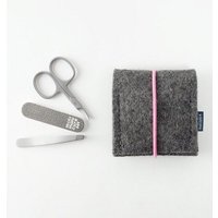 matilda k. manufaktur mini-maniküre-set 'ella' aus Wollfilz mit Rundgummi-Verschluß in vielen Farben