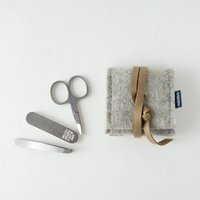 matilda k. manufaktur mini-maniküre-set 'ella' aus Wollfilz hellgrau