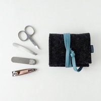 matilda k. manufaktur mini-maniküre-set 'jacob' aus Wollfilz anthrazit