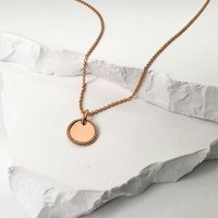 MOANINA Kette Coin Felicia - 925 Silber/18k Gold Vermeil - 3 Längen