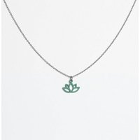 feinformart Kette mit Holzanhänger 'Lotus'