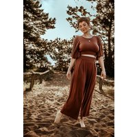 Vivien Joy High Waist Hose mit Falten - Farrah Comfy Pants