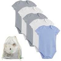 Biorganic 5er-Pack Baby Body Unisex Kurzarm, GOTS-zertifiziert