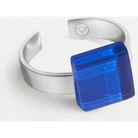 ALEXASCHA Geometrischer Ring aus Glas, mini | PUREFORM