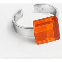 ALEXASCHA Geometrischer Ring aus Glas, mini | PUREFORM