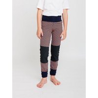 Babbily Verstellbare Kinderleggings mit verstärkten Knien - mitwachsend. Bio-Baumwolle
