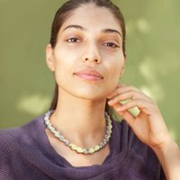 Sundara Halskette ECO PRINT – handbedruckt & längenverstellbar