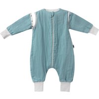 Mababu 0.5 TOG Musselin Sommerschlafsack mit Füßen & abnehmbaren Ärmeln