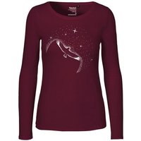 HANDGEDRUCKT "Sternstunde" Frauen Longsleeve Neutral