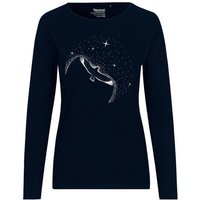 HANDGEDRUCKT "Sternstunde" Frauen Longsleeve Neutral