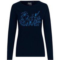 HANDGEDRUCKT "Wilde Wiese" Frauen Longsleeve Neutral