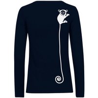 HANDGEDRUCKT "Teeny Weeny Goblin" Frauen Longsleeve Neutral