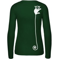 HANDGEDRUCKT "Teeny Weeny Goblin" Frauen Longsleeve Neutral