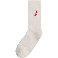 MELA Gerippte Socken Stickerei 1 Paar