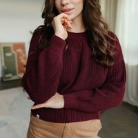 NORDLICHT Grobstrick Pullover aus 100% Baumwolle MARA