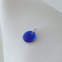 BELLYBIRD Jewellery Halskette - emailliertes Plättchen, Anhänger aus Silber mit Emaille