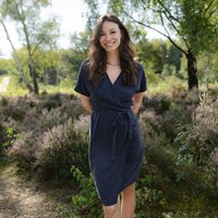 NORDLICHT Damen Wickelkleid Tilda aus 100% Tencel