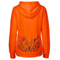 HANDGEDRUCKT "Wilde Wiese" Frauen Zip Hoody Neutral