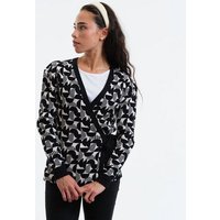 GARY MASH Wickelcardigan Mina aus feinem Jacquardstrick