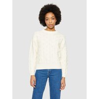 KnowledgeCotton Apparel Crew Neck Pullover Cable aus Bio-Baumwolle