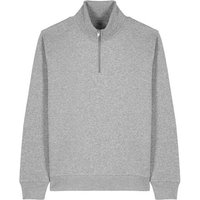 YTWOO Basic Unisex Quater-Zip-Sweatshirt Nachhaltig