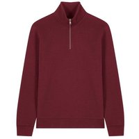 YTWOO Basic Unisex Quater-Zip-Sweatshirt Nachhaltig