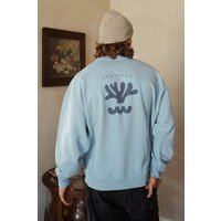 Kultgut Artdesign- Vintagelook Pulloversweater / Sea Soul
