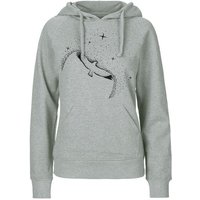 HANDGEDRUCKT "Sternstunde" Frauen Hoody Neutral