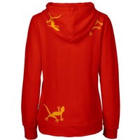 HANDGEDRUCKT "Geckos" Frauen Zip Hoody Neutral