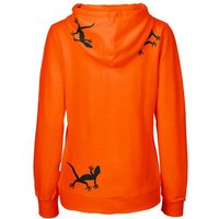 HANDGEDRUCKT "Geckos" Frauen Zip Hoody Neutral