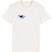 Spangeltangel T-Shirt bedruckt, "Vogel", nachhaltig, Biobaumwolle, Brustprint, unisex, bio, Tiere, Vogel,