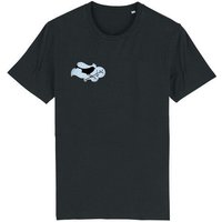 Spangeltangel T-Shirt bedruckt, "Vogel", nachhaltig, Biobaumwolle, Brustprint, unisex, bio, Tiere, Vogel,