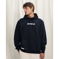 Rotholz Logo Hoodie aus Bio Baumwolle - Schwarz