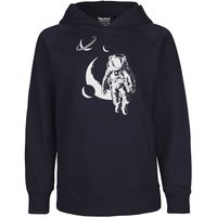 HANDGEDRUCKT "Spacewalk" Kinder Hoody Neutral