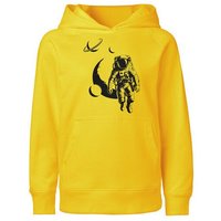 HANDGEDRUCKT "Spacewalk" Kinder Hoody Neutral