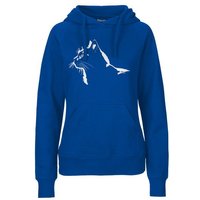 HANDGEDRUCKT "Stubentiger" Frauen Hoody Neutral