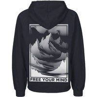 HANDGEDRUCKT "Free Your Mind" Männer Hoody Neutral
