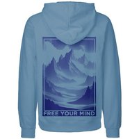 HANDGEDRUCKT "Free Your Mind" Männer Hoody Neutral
