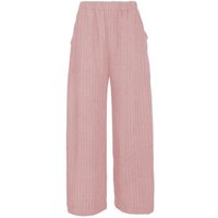 Golden Circle Clothing Gestreifte weite Hose mit Gummibund aus Lyocell
