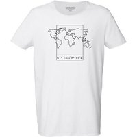 Human Family Bio Herren Sommer-T-Shirt "Surfs - Worldmap" aus Bio-Baumwolle