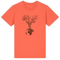 Life-Tree Organic Fairwear Shirt Kids Weltenbaum | Pink/Vintage White/Bright Blue/Teal Monstera/Peach/Eco Heather/Ocre