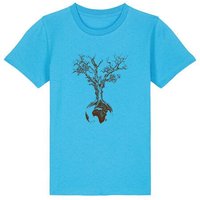 Life-Tree Organic Fairwear Shirt Kids Weltenbaum | Pink/Vintage White/Bright Blue/Teal Monstera/Peach/Eco Heather/Ocre