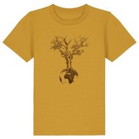 Life-Tree Organic Fairwear Shirt Kids Weltenbaum | Pink/Vintage White/Bright Blue/Teal Monstera/Peach/Eco Heather/Ocre