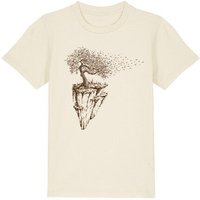 Life-Tree Organic Fairwear Shirt Kids Maple Island | Pink/Vintage White/Bright Blue/Teal Monstera/Peach/Eco Heather/Ocre